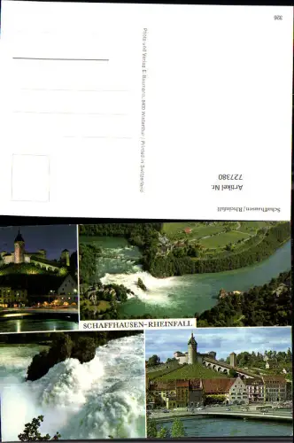 727380 Mehrbild AK Schaffhausen Rheinfall Wasserfall b. Neuhausen am Rheinfall