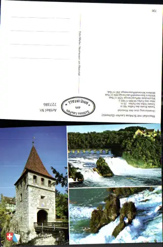 727386 Mehrbild AK Schloss Laufen a. Rheinfall Neuhausen am Rheinfall Wasserfall