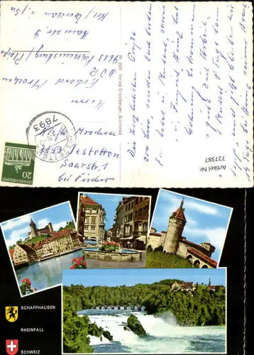 727387 Mehrbild AK Schaffhausen Rheinfall Wasserfall
