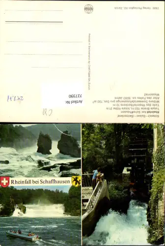 727390 Mehrbild AK Rheinfall b. Schaffhausen Neuhausen am Rheinfall Wasserfall