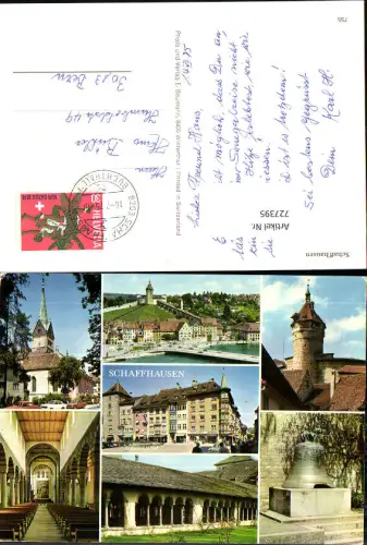 727395 Mehrbild AK Schaffhausen Munot Glocke Kirche Inneres