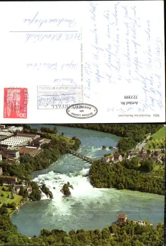 727399 Luftbild Rheinfall b. Neuhausen am Rheinfall Wasserfall