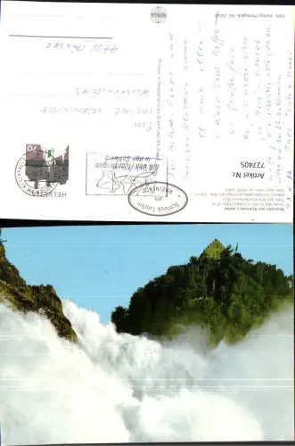 727405 Rheinfall mit Schloss Laufen Neuhausen am Rheinfall Wasserfall