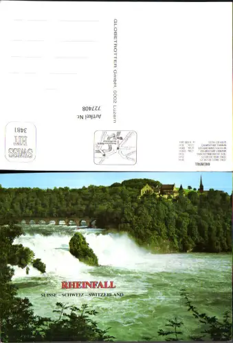 727408 Rheinfall Neuhausen am Rheinfall mit Schloss Laufen Wasserfall