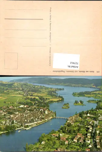 727412 Flugaufnahme Stein a. Rhein mit Untersee