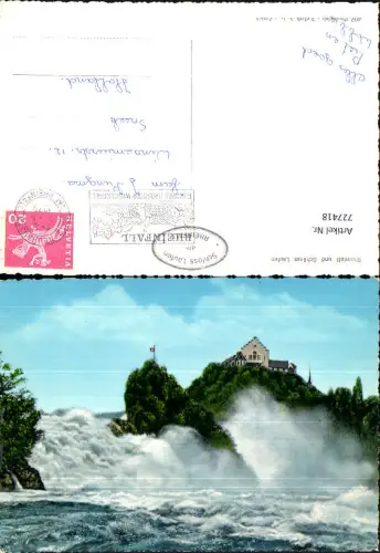 727418 Rheinfall Neuhausen am Rheinfall mit Schloss Laufen Wasserfall