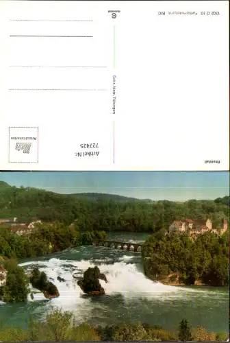 727425 Rheinfall Neuhausen am Rheinfall Wasserfall mit Schloss Laufen