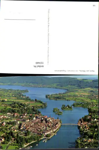 727449 Flugaufnahme Stein a. Rhein mit Untersee