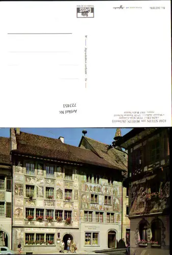 727451 Stein a. Rhein Hotel Restaurant Adler Kunstvolle Fassade
