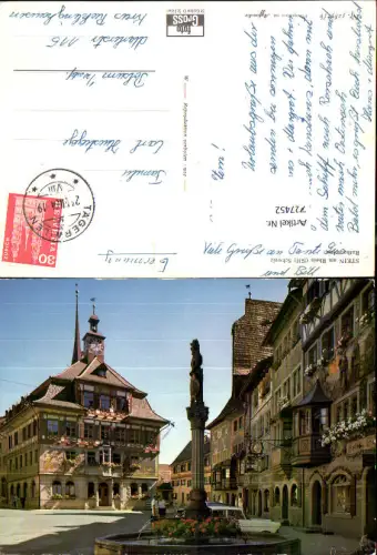 727452 Stein a. Rhein Rathausplatz Brunnen