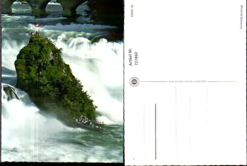 727460 Rheinfall Neuhausen am Rheinfall Wasserfall Felsen Boot