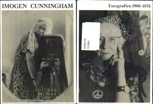 727483 Klappbar Reklame Ausstellung Imogen Cunningham Fotografien 1989 Berlin DDR
