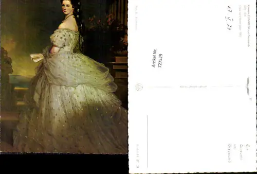 727529 Künstler AK Kopie n. Winterhalter Kaiserin Elisabeth von Österreich Sisi Sissi Adel Monarchie