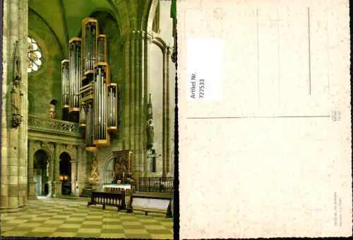 727533 Freiburg im Breisgau Münster U. L. Frau Inneres Orgel Kirche Bauwerk Musik