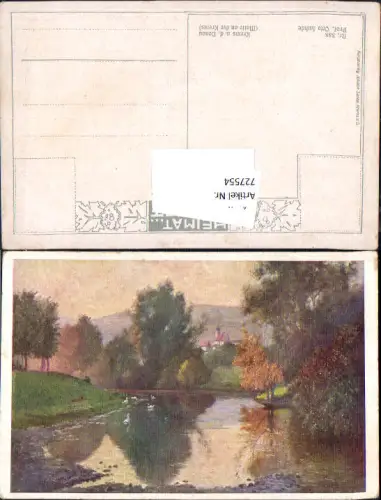 727554 Künstler AK Otto Luhde Krems an der Donau Motiv an der Krems