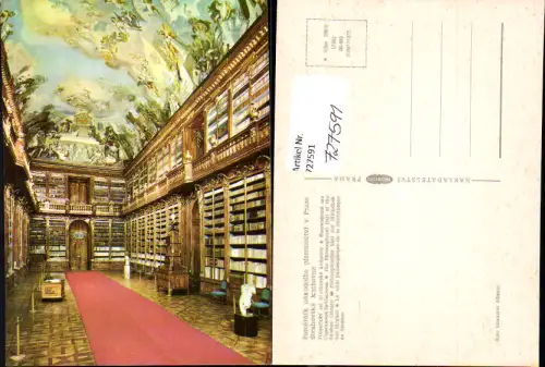 727591 Praha Prag Philosophischer Saal der Bibliothek Filosoficky sal Strahovske knihovny Lesen