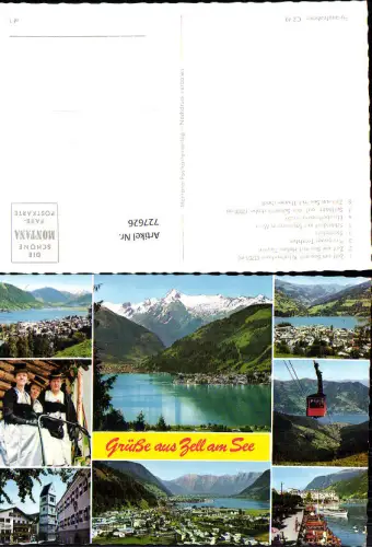 727626 Mehrbild AK Zell a. See Seilbahn Schiff Transport Frauen in Tracht