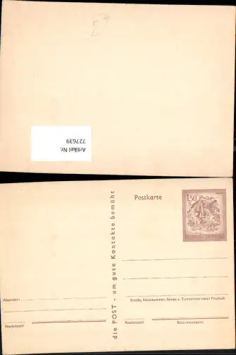 727639 Ganzsache Postkarte ungelaufen 1,5 Schilling Post