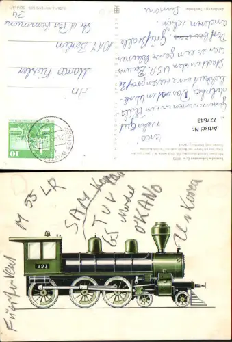 727643 Russische Lokomotive 293 Dampflokomotive Lenin n. Petersburg Eisenbahn
