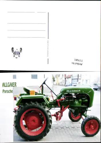 727681 Fotokarte Allgaier Porsche Traktor Landwirtschaftliche Maschine Transport