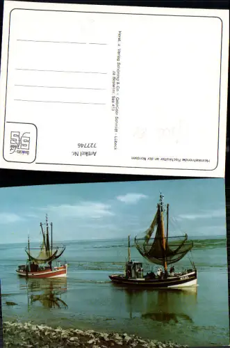 727746 Heimkehrende Fischkutter a. d. Nordsee Fischer Boote Schiffe