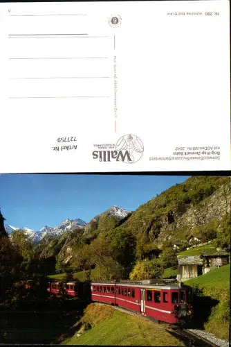 727759 Brig-Visp-Zermatt Bahn Eisenbahnlinie Eisenbahn Zug Transport Schweiz