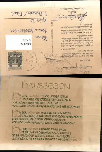 727772 Spruch Haussegen Seraphisches Liebeswerk Bubenburg Fügen Zillertal Religion