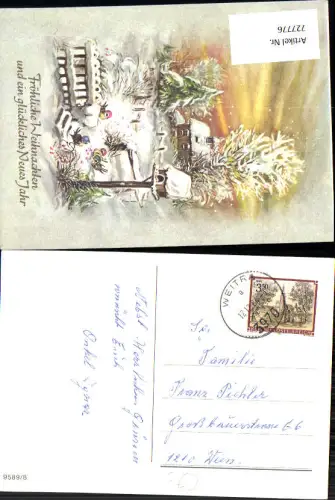 727776 Stempel Weitra 3970 Glückwunsch Weihnachten Neujahr