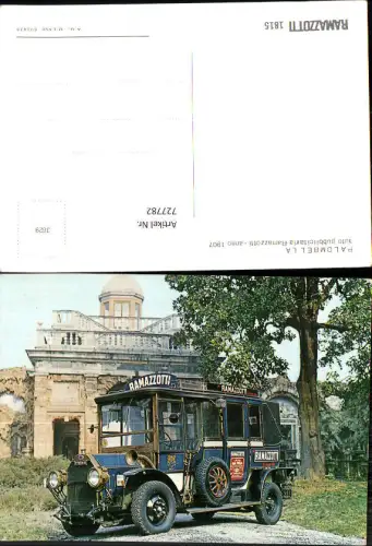 727782 Palombella Auto pubblicitaria Ramazzotti Oldtimer Automobil Transport Reklame Ramazzotti Italy 1907