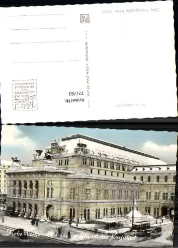 727783 Foto AK Wien Vienna Staatsoper Oper im Winter VW Käfer Bauwerk Transport