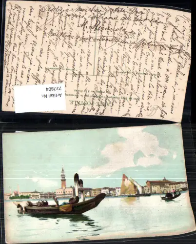 727804 Künstler AK Venedig Venezia Gondel Italy