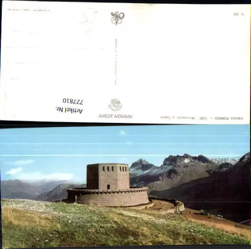 727810 Mignon Scope Canazei Passo Pordoi Monumento ai Caduti Kriegerdenkmal Italy