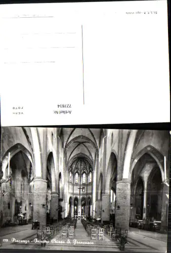 727814 Foto AK Piacenza Interno Chiesa S. Francesco Kirche Inneres Italy