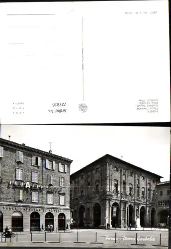 727816 Foto AK Parma Piazza Garibaldi Reklama Lavazza Cafee Italy