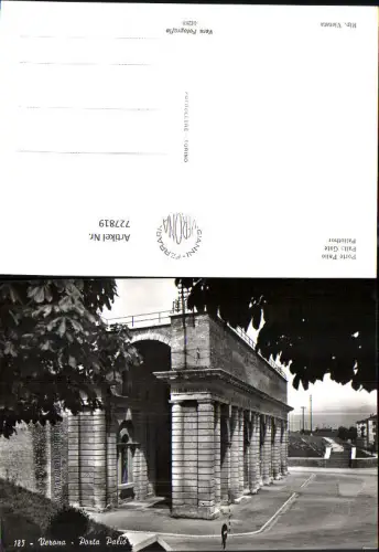727819 Foto AK Verona Porta Palio Paliotor Italy