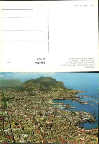 727829 Luftbild und Monte Pellegrino Palermo Italy