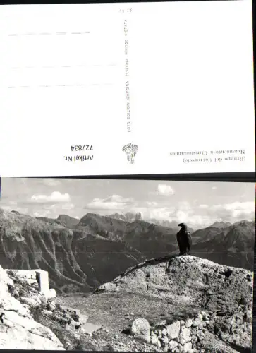 727834 Foto AK Welschnofen Gruppo del Catinaccio Monumento a Christomannos Italy