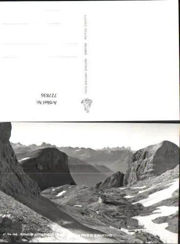 727836 Foto AK Rifugio Antermoia vero le Pale di S. Martino Mazzin Italy