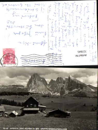 727845 Foto AK Rifugio al sole Gruppo Sassolungo Bozen Bolzano Italy