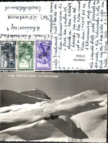 727850 Passo Sella Col Redella Winteransicht Campitello di Fassa Italy