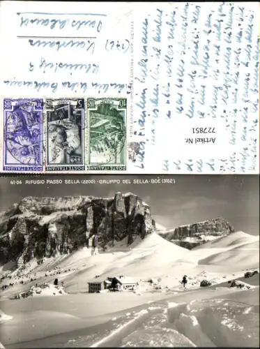 727851 Foto AK Rifugio Passo Sella Gruppo Sella Canazei Italy Trentino