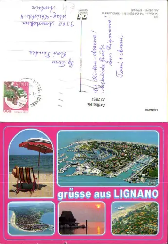 727857 Mehrbild AK Lignano Luftbild Ansichten Italy