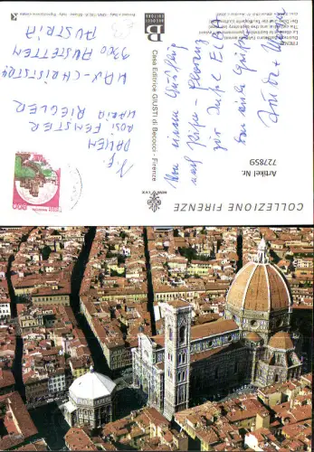 727859 Luftbild Firenze Florenz Duomo Battistero Veduta aerea Dom Taufkapelle Italy