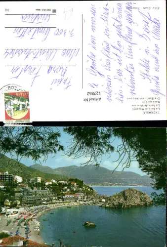 727862 Taormina La baia di Mazzaro Bucht Italy