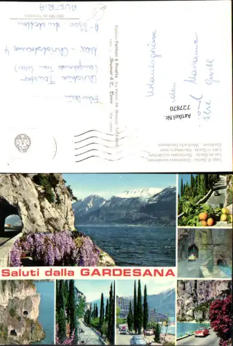 727870 Mehrbild AK Saluti dalla Gardesana Lago di Garda Gardasee Westliche Gardesana Italy