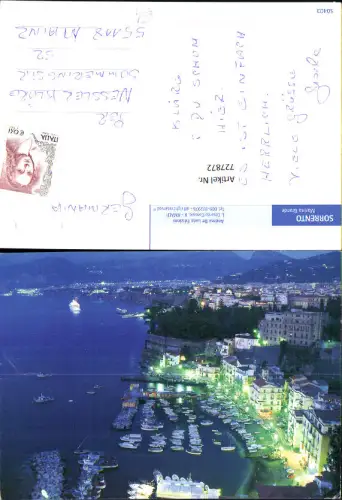 727872 Sorrento Marina Grande Hafen b. Nacht Italy
