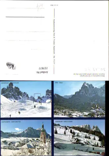 727877 Mehrbild AK Schlerngebiet Stazioni invernali sull altipiano dello Sciliar Kastelruth Italy