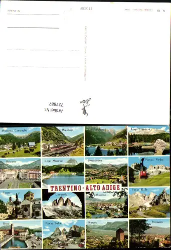 727887 Mehrbild AK Trentino Alto Adige Bolzano Riva Merano Rovereto Passo Rolle Italy