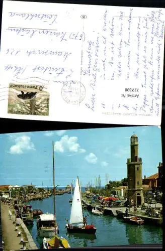 727898 Cervia Milano Marittima Leuchtturm Segelboote Boote Hafen Italy