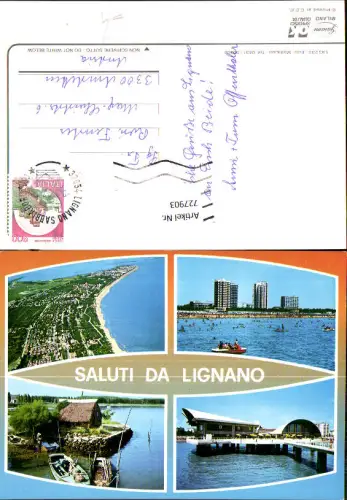 727903 Mehrbild AK Saluti da Lignano Ansichten Italy